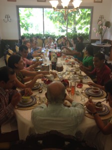 Pastor Luis and family invite us for an incredible feast and meal, alongside girls from the orphanage who were baptised that day.  Awesome.